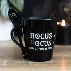 Homeware Gothic Gifts Hocus Pocus Mug And Spoon Set
