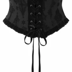 Plus Sizes Killstar Flix Flocked Waspie