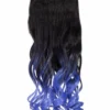 Gothic Attitude New Arrivals (Black/Blue) Curly Two Tone 18" Hair Extensions