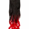 Gothic Attitude (Black/Red) Curly Two Tone 18" Hair Extensions New Arrivals