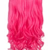 Gothic Attitude Carnation Pink Curly 20" Weft Hair Extensions New Arrivals