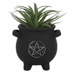 Gothic Gifts Pentacle Cauldron Plant Pot Homeware