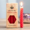 Gothic Gifts Red Beeswax Love Spell Candles Homeware
