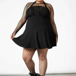 Killstar Gothica Halter Dress Ladies