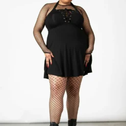 Killstar Gothica Halter Dress Ladies
