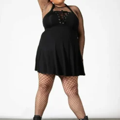 Killstar Gothica Halter Dress Ladies