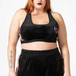 Killstar Groovy Velour Shorts