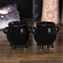 Gothic Gifts Cauldron Salt And Pepper Pots