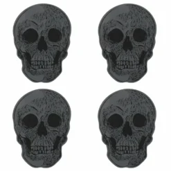 Gothic Gifts Set Of 4 Skull Coasters Homeware