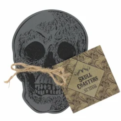 Gothic Gifts Set Of 4 Skull Coasters Homeware