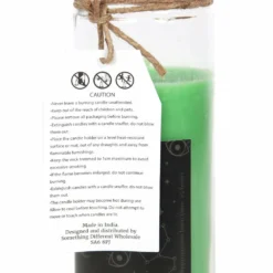 New Arrivals Gothic Gifts Green Tea 'Luck' Spell Tube Candle