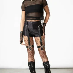 Killstar Hardliner Garter Shorts Ladies
