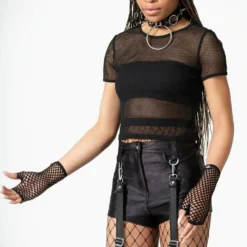 Killstar Hardliner Garter Shorts Ladies