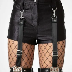 Killstar Hardliner Garter Shorts Ladies