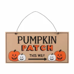 Gothic Gifts Pumpkin Patch Hanging Sign Homeware