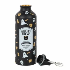 Gothic Gifts Witches Brew Metal Water Bottle Homeware