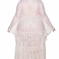 Killstar Hecate Lace Maxi Dress Ivory Ladies