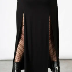 Killstar Hellverina Split Maxi Skirt