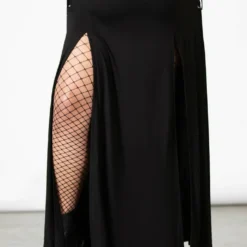Killstar Hellverina Split Maxi Skirt
