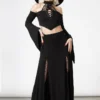 Killstar Hellverina Split Maxi Skirt