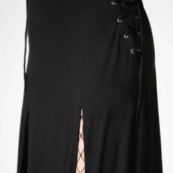 Killstar Hellverina Split Maxi Skirt