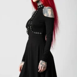 Killstar Helter Long Sleeve Dress Ladies
