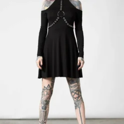 Killstar Helter Long Sleeve Dress Ladies