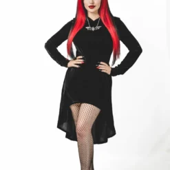 Ladies Necessary Evil Hekate Velvet Hoodie With Pockets