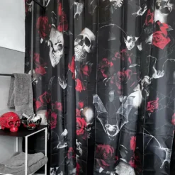 Killstar Haunted Garden Shower Curtain