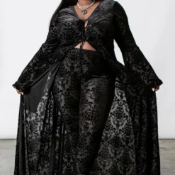 Ladies Killstar Inferno Velvet Duster