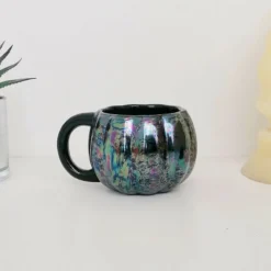 New Arrivals Weird & Wonderful Ceramics Oil Slick Pumpkin Mug