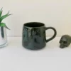 New Arrivals Weird & Wonderful Ceramics Matte Black Bat Stumpy Mug