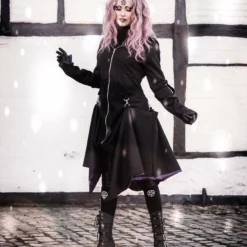 Necessary Evil Purple Lined Selene Coat