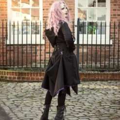 Necessary Evil Purple Lined Selene Coat