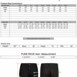 Punk Rave Jett Black Trousers Ladies