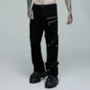 Punk Rave Jett Black Trousers Ladies