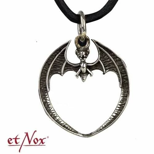 Et Nox Sterling Silver Bat Pendant - Unique Gothic Jewelry for Men & Women 3 Accessories Et Nox Sterling Silver Bat Pendant