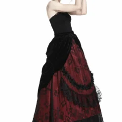 Dark In Love Arabella Red Maxi Skirt Ladies