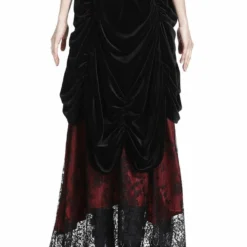 Dark In Love Arabella Red Maxi Skirt Ladies