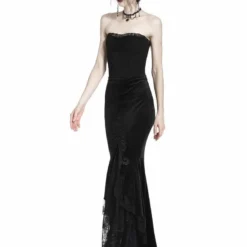 Dark In Love Cordelia Velvet Skirt Ladies