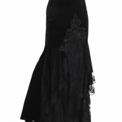 Dark In Love Cordelia Velvet Skirt Ladies