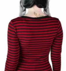 Ladies Killstar Jett Long Sleeve Top Blood