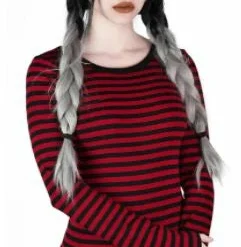 Ladies Killstar Jett Long Sleeve Top Blood