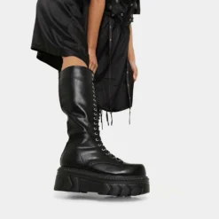 Koi Footwear Ladies Koi Alaric Lace Up Long Stomper Boot