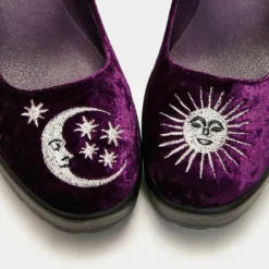 Koi Footwear Koi Della Purple Velvet Witch Mary Janes Ladies