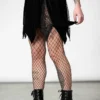 Ladies Killstar Lester Velvet Mini Skirt Black