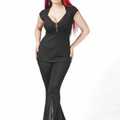 Ladies Necessary Evil Luna Cap Sleeve Top