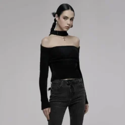 Ladies Punk Rave Sirius Slash Sweater