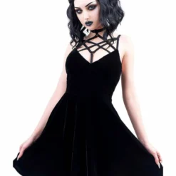 Ladies Killstar Magica Skater Dress