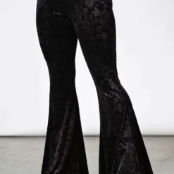 Ladies Killstar Magick Mourning Velvet Flares